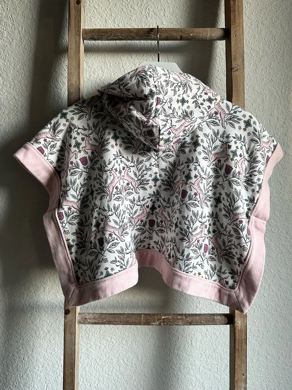OshKosh B'gosh Short Sleeve Hooded Pullover Poncho Top Sz: 18M